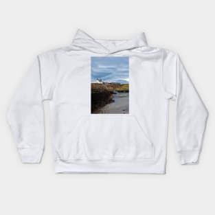 Seaton Sluice Harbour, Northumberland Kids Hoodie